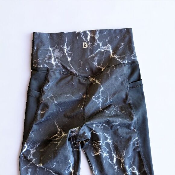 BuffBunny Marble Limitless Leggings‎ Super High Waist Black  Side Pockets Sz S - Picture 11 of 16